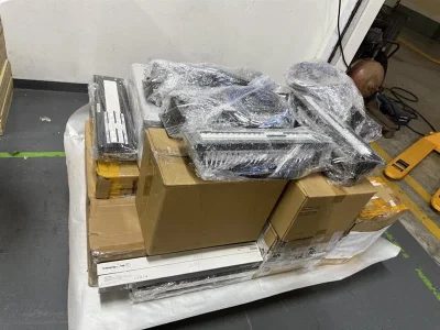 Materials palletised for site delivery