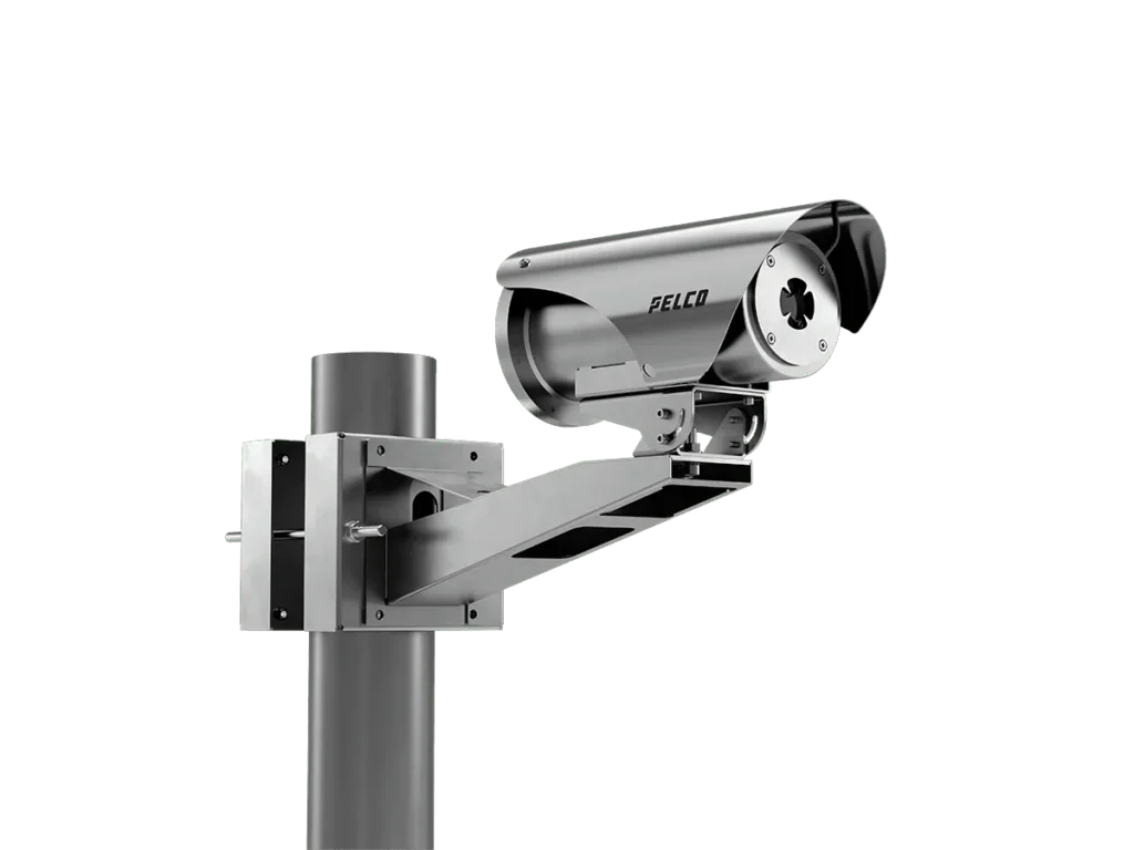 Pelco ExSite Enhanced Thermal 2 Series camera on a pole mount
